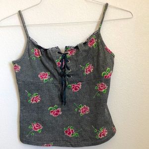 Corset Floral Top